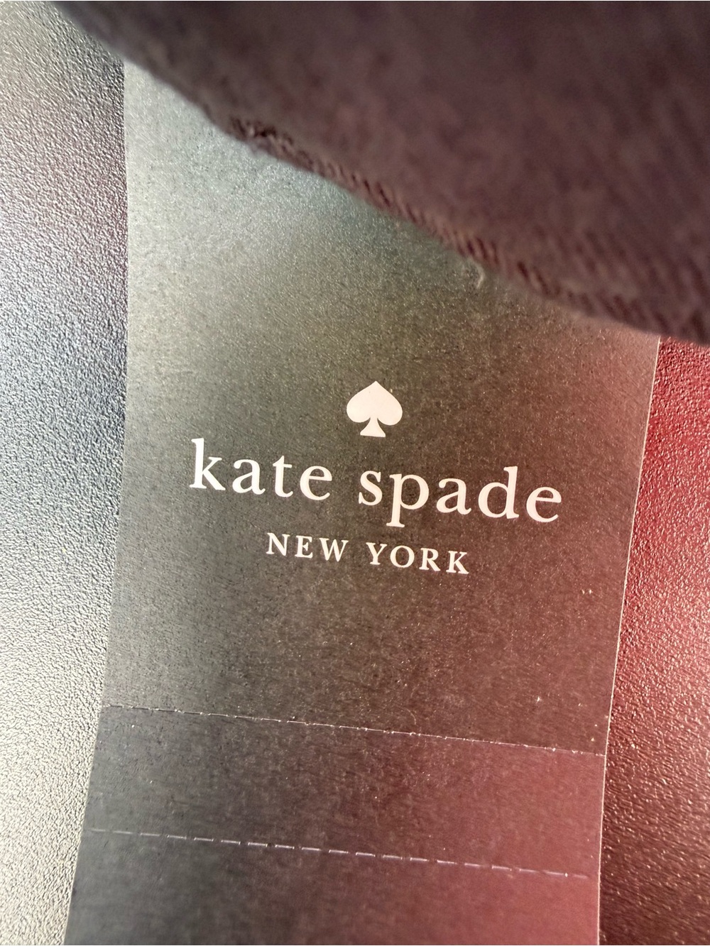 kate spade Navy Blue Baseball Cap with Light Blue Spade Accent - Picture 2 of 3